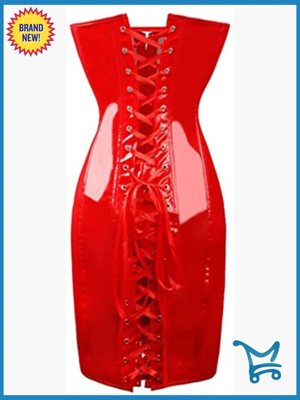 Vintage Club Bodycon Corset Dress Strapless Lace Up Boned